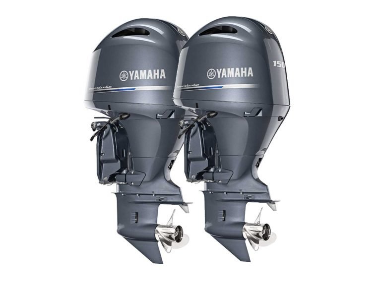 Twin-Yamaha-150hp-Outboard-F150XB-LF150XB-768x589 (1) Twin Yamaha 150hp Outboard - Image 1