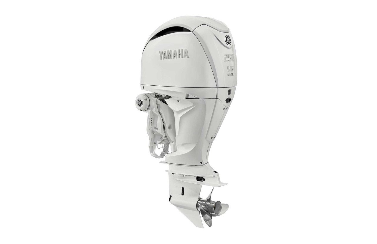 Yamaha-250hp-White-DEC-Outboard-LF250USB2 Yamaha 250hp White DEC Outboard - Image 1